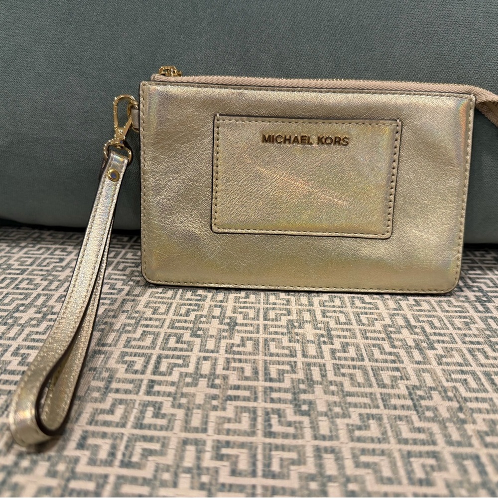 Michael Kors Gold Wristlet